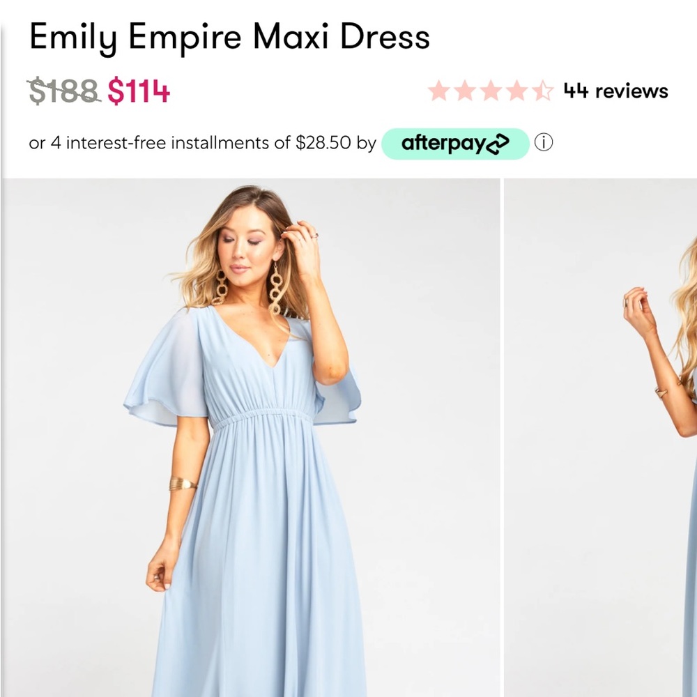 Show Me Your Mumu Emily Steel Blue Bridesmaids Dress